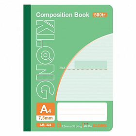 Sổ may dán gáy A4 - 500 trang; Klong 324