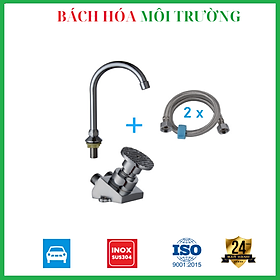 Mua Bộ vòi nước đạp chân - dạng hình tròn - đầy đủ phụ kiện lắp đặt - Bách Hóa Môi Trường