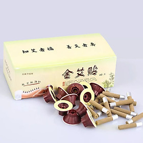 Mua Cốc dán cứu nóng kích thích kinh lạc và huyệt đạo.Hộp 50 nhang ngải kèm đế dán