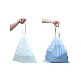 TP Plastic - Cuộn 50 Túi Đựng Rác Có Dây Rút Độ Bền Siêu Cao