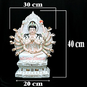 Mua   Cao 40 cm   Tượng chuẩn đề men sứ cao cấp