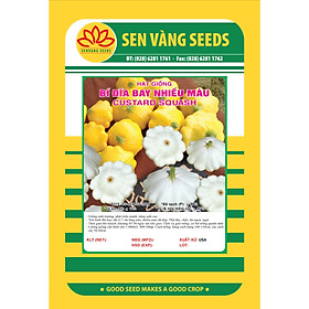 02 gói Hạt giống bí đĩa bay nhiều màu - bí đĩa bay Mix VTS89