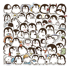 Sticker chim cánh cụt chibi hoạt hình cute trang trí mũ bảo hiểm,guitar,ukulele,điện thoại,sổ tay,laptop-mẫu S71
