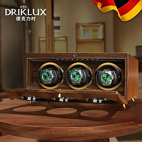 HỘP XOAY CHÍNH HÃNG DRIKLUX S3 VÂN GỖ MUN - XOAY 3 ĐỒNG HỒ