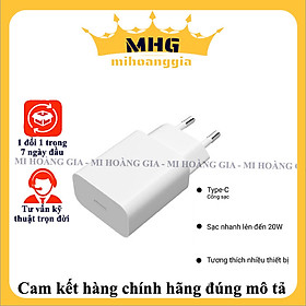 Cốc sạc Xiaomi Mi 20W Charger Type-C BHR4927GL AD201EU - Hàng chính hãng