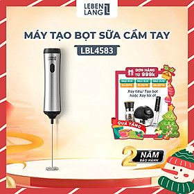Máy đánh bọt cafe cầm tay Lebenlang LBL4583, sạc điện nhỏ gọn tiện lợi, công suất 10W,bảo hành 2 năm - hàng chính hãng