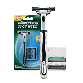 Bộ Dao + Lưỡi Dao Cạo Râu Gillette VECTOR