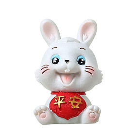 Rabbit Statue Animal Figurine Resin Sculpture for Home Party  Decoration