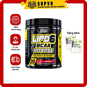 (Bcaa Có Caffeine) Nutrex Lipo 6 Bcaa Intense Hỗ Trợ Phục Hồi Cơ Bắp, Tăng Cơ, Giảm Mỡ 30 lần dùng