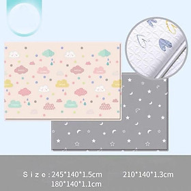 Mua Thảm 100% Silicon Parklon- hình Happy Cloud dầy 13mm