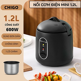 Mua Nồi cơm điện Chigo dung tích 1 2L lòng nồi chống dính  công suất 600W - K-Mart (Màu ngẫu nhiên)