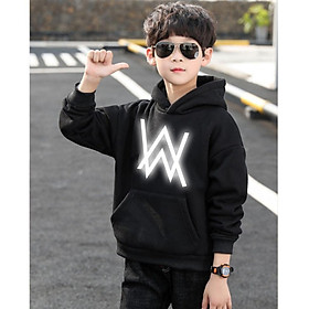 RẺ VÔ ĐỊCH- Áo Hoodie Trẻ Em In Hình Alan Walker Phản Quang Siêu Đẹp Form Rộng Vải Nỉ Dầy Ấm Phong Cách Ulzzang