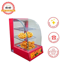Mua Tủ giữ nóng gà rán   khoai tây chiên   các đồ chiên nóng loại 1 khay màu đỏ