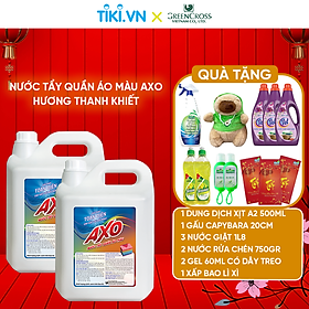 [MUA 2 TẶNG 10]  2 Can Nước tẩy quần áo màu đánh bay vết bẩn AXO 5 Lít Tiết Kiệm Hương Thanh Khiết