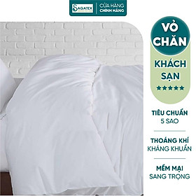 Vỏ Chăn Khách Sạn SAGATEX Công Nghệ Dệt Tiên Tiến Không Xù Lưu Thông Khí Tốt Mát Mẻ - 1m2 x 2m