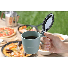 Mua Cốc uống trà  cà phê Nhật Bản có nắp đậy 360ml giúp giữ gìn vệ sinh cốc và đồ uống