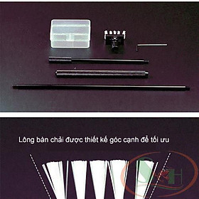 Bàn chải Qanvee MS-3 đầu cọ xoay góc vệ sinh bể rêu tảo bám lũa đá