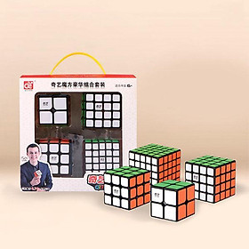 Bộ hộp quà khối Rubik (Khối 2,3,4,5) (bản đường biên đen được ủy quyền)