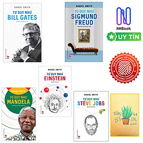 Combo Sách Tư Duy Như Bill Gates + Tư Duy Như Sigmund Freud + Tư Duy Như Einstein + Tư Duy Như Mandela Và Tư Duy Như Steve Jobs- NXB Kim Đồng ( Tặng kèm Sổ Tay Xương Rồng )