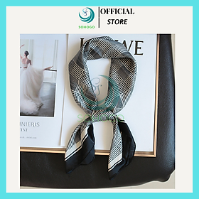 Khăn choàng cổ lụa cao cấp cho nữ 70x70cm, nhiều mẫu- CHỌN MẪU- Khăn lụa Turban- Qùa tặng ý nghĩa