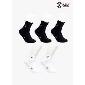 Combo 5 Đôi Cổ Trung Mix Màu Cotton Thương Hiệu MRM Manlywear