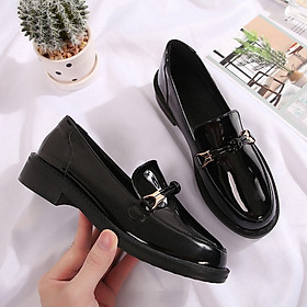 Giày Da Nữ Thời Trang Vintage