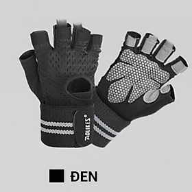 Găng tay thể thao Nam - Nữ có quấn bảo vệ cổ tay Aolikes 113B