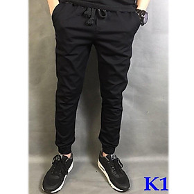 Quần Jogger kaki co giãn khóa zip không ra màu, không đổ lông