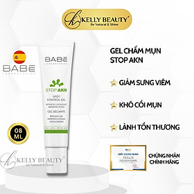 Chấm Mụn BABE Spot Control Gel - Giảm Viêm, Khô Cồi, Đẩy Nhân Mụn; Hỗ Trợ Lành Vết Thương - Kelly Beauty