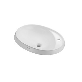 Mua Chậu lavabo bán âm có xả tràn dùng cho vòi 1 lỗ   màu WHITE   hiệu Moen