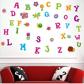 Decal dán tường Chữ cái 4 - HP178