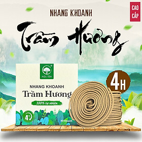 Nhang Khoanh Trầm Hương 4 Giờ 40 Khoanh MỘC LÂM Nhang Vòng 100% Tự Nhiên