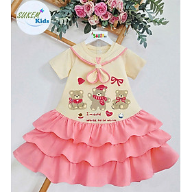 Đầm váy tiểu thư cho bé gái tone màu pastel nhẹ nhàng sang trọng từ 10-40kg chất cotton mát