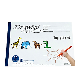 Tập Giấy Vẽ 20 Trang Định Lượng 120 - Vanlangbooks