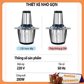 Mua Máy Xay Thịt Gia Đình Đa Năng 2 Lít - Tặng Kèm Móc Treo Đồ - Hàng Loại 1