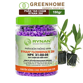 Mua Phân tan chậm Rynan 200  chai 150gr  kích chồi  dưỡng cây  dành cho phong Lan con |Greenhome