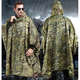 Áo mưa cánh dơi ( xẻ tà ) cho cả nam và nữ, vải dù, dày chống thấm ,màu rằn ri phong cách ,hiện đại ,mạnh mẽ 