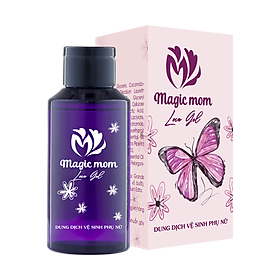 Dung Dịch Vệ Sinh Phụ Nữ Magic Mom Love Gel Làm Sạch Thơm Trắng Hồng Cô Bé