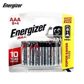 Mua Pin Max 8 + 4 Viên Energizer E92 BP8+4 AAA