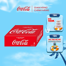 [TẶNG VOUCHER ESTEEM] Thùng/Lốc 24 Lon Mi-nhon Nước Ngọt Giải Khát Có Ga Coca-Cola Vị Nguyên Bản Original 235ml/Lon Sale 15.5 Coca-Cola Official Store