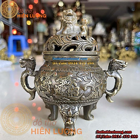 Mua Lư Xông Trầm Các Họa Tiết Bằng Đồng Hun Màu Giả Cổ Đẹp Tinh Xảo