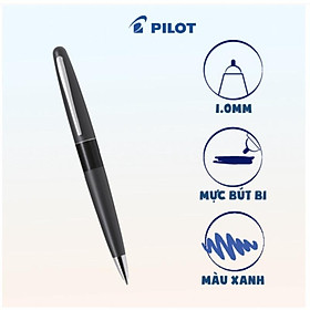 Bút bi ký Pilot BP-MR1-M-BP-L mực xanh (Thân Black) tip 1.0mm