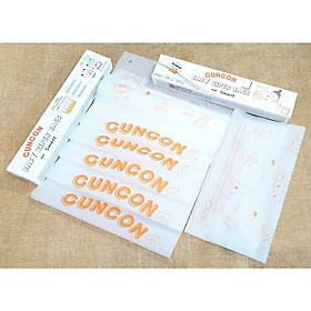 (25x35cm) Túi zip lụa mờ đựng đồ đi sinh khoá kéo đa năng - Hiệu Cún Con