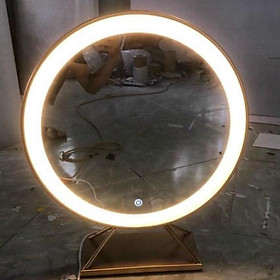 Mua Hàng Siêu Cấp Bộ bàn phấn trang điểm 2 mặt kính họa tiết kim cương cao cấp - Giá Tại Xưởng