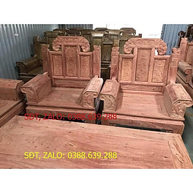 Bàn ghế âu á tay hộp gỗ hương đá tay 10