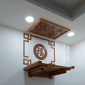 Mua Bàn thờ phật và gia tiên có 2 bát nhang size 68 - 48 giao đầy đủ y như hình