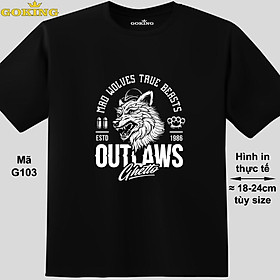 MAD WOLVES TRUE BEASTS, mã G103. Áo thun Goking cá tính cho nam nữ, cặp đôi, gia đình, lớp nhóm, đồng phục công ty. Áo phông unisex in đẹp