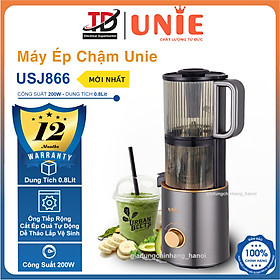 Mua Máy Ép Chậm Unie USJ866  Ống Tiếp 120mm Cắt Ép Nguyên Quả Công Suất 200w  Hàng Chính Hãng