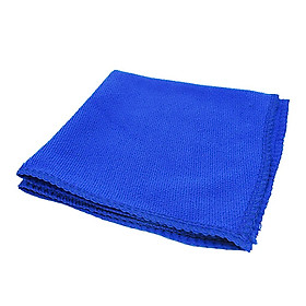 9.8x9.8”Blue Car Cleaning Towel Microfiber Auto Detailing Towel LINT-Free