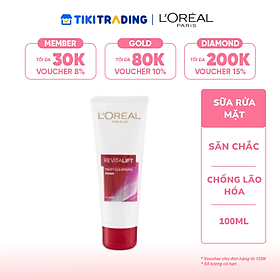 Sữa Rửa Mặt Săn Chắc, Chống Lão Hóa Da L’Oréal Revitalift Milky Cleansing Foam 100ml